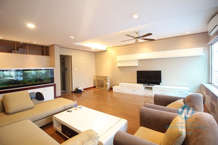 Wonderful duplex apartment for rent with 2 bedrooms and large terrace in Tay Ho, Hanoi 